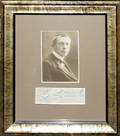 122122 RACHMANINOFF CUT SIGNATURE WITH SMALL PORTRAIT