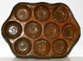 121266 REDWARE CUSTARD CUP BAKING DISH 19TH CENTURY