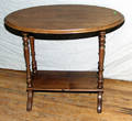 121241 VICTORIAN WALNUT TRESTLE TABLE CIRCA 1880 H 2