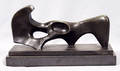 2232 AFTER HENRY MOORE BRONZE SCULPTURE RECLINING WO