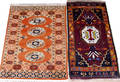 1215 BOKHARA PAKISTANI MATS TWO 35 X 26  24 X 19