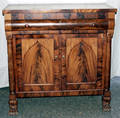 1208 AMERICAN EMPIRE MAHOGANY CUPBOARD CIRCA 1840 H