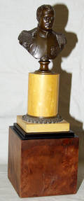 0171 BRONZE BUST OF NAPOLEON FRANCE CIRCA 1870 H 12