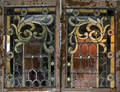 0151 STAINED GLASS WINDOWS CIRCA 1910 TWO 41 X 25