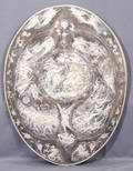 0142 INCOLAY STONE ALLEGORICAL OVAL PLAQUE IN CAMEO ST
