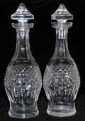 021295 WATERFORD CRYSTAL DECANTERS PAIR H 13 12