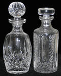 021290 WATERFORD CRYSTAL DECANTERS TWO H 9 12  10
