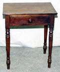 021289 AMERICAN OAK SIDE TABLE 19TH CENTURY H 28 W