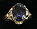 020281 14 KT YELLOW GOLD AND 450 CT ZIRCON RING