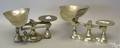 Two cast balance iron scales by Jacobs Bros