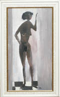 122166 HAROLD COHN OIL ON CANVAS FEMALE NUDE 20 X