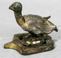 121298 CHINESE ARCHAIC BRONZE BIRD FORM LAMP C 19TH