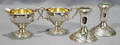 1260 STERLING SILVER CREAMER SUGAR BOWL  PAIR OF CAN