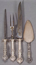 021329 STERLING PASTRY SERVER  ROGERS BROS SILVERPLA