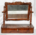 021316 VICTORIAN MAHOGANY DRESSER MIRROR 19TH CENTURY