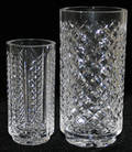 021313 WATERFORD CRYSTAL VASES TWO H 6  8