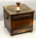 020293 TIN FIRE BOX COPPER FINISH H 14 W 12 L 12