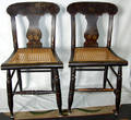 020286 HITCHCOCK SIDE CHAIRS C1920 TWO H 33 W 17