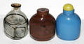 011322 PEKING GLASS SNUFF BOTTLES 19TH CENTURY THREE
