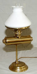1284 AMERICAN BRASS STUDENT LAMP LATE 19TH CENTURY H