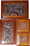 0243 ENGLISH CARVED MAHOGANY ARCHITECTURAL DETAILS PA