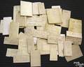 Large group of handwritten deeds and indentures