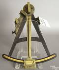 Brass and mahogany sextant