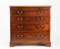 English Chippendale Mahogany Bachelors Chest