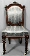 121399 EBONY SIDE CHAIRS CIRCA 1870 FOUR