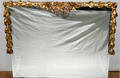 121390 FRENCH STYLE GILT GESSO  WOOD MIRROR 30 X 38