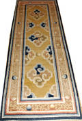 121363 CHINESE HAND WOVEN CIRCA 1900 TIGER RUG W 28