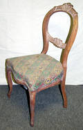120272 VICTORIAN STYLE CHAIR H 35 W 18 D 17