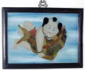 120238 CHINESE REVERSE PAINTING ON GLASS CHILD WITH