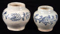 113109 CHINESE EARLY BLUE AND WHITE WARE JARS YUAN DY