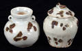 113103 CHINESE SPOTTED CHINGPAI WARE COVERED JARS Y