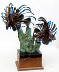 2323 TONY HOCHSTETLER AMERICAN BRONZE LION FISH 