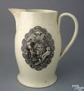 Liverpool creamware pitcher early 19th c