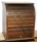 021411 AMERICAN PAINTED WOOD BREAD BOX CIRCA 1900 H
