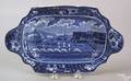 Historical blue tray 19th c