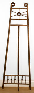 021389 VICTORIAN ASH EASEL 19TH CENTURY H 61 W 19