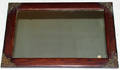 020364 OAK FRAMED RECTANGULAR MIRROR C1900 H 15 W