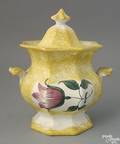 Yellow spatter covered sugar 19th c