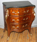 012225 LOUIS XV STYLE MAHOGANY CHEST OF DRAWERS WITH M