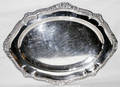 011431 SHEFFIELD PLATE OVAL MEAT PLATTER W 16 L 21