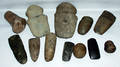 010308 STONE NATIVE AMERICAN AXE HEADS  GRINDERS 19T