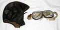 010295 AUTO RACERS LEATHER HAT AND GOGGLES 1920C
