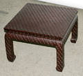 010287 ORIENTAL LOW TABLE BY BAKER 20 SQUARE H 14 1