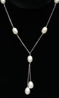 010282 STERLING SILVER AND CULTURED PEARL NECKLACE L