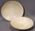 122281 JAPANESE GLAZED POTTERY BOWLS PAIR H 2 DIA