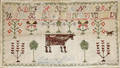 121439 ALPHABET SAMPLER BY LOUISA HULL JANUARY 1857